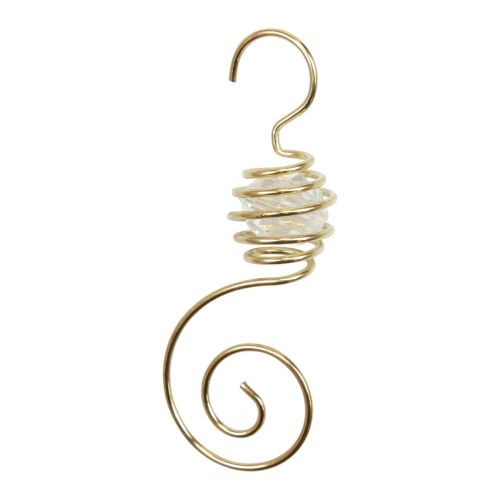 Kerstballenhanger, ballenhanger goud 7cm 6st