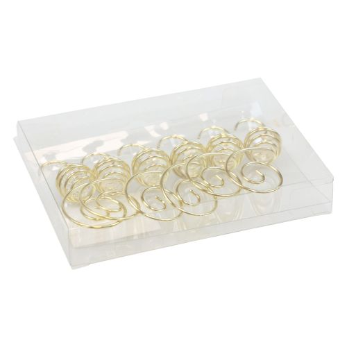 Floristik24 Kerstballenhanger, ballenhanger goud 7cm 6st