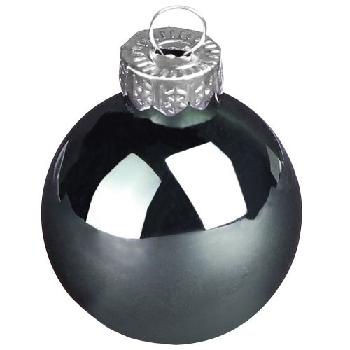Artikel Kerstballen glazen boombollen groen grijs 4cm 24 st