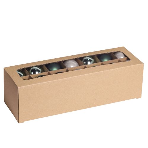 Artikel Kerstballen glazen boombollen groen grijs 4cm 24 st