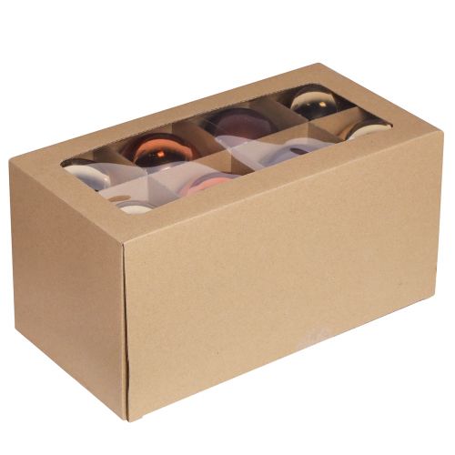 Artikel Kerstballen goudbruin mix glazen bollen Ø7,5cm 12 st