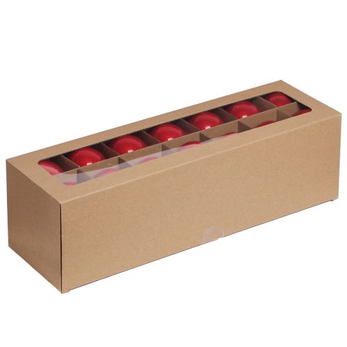 Artikel Kerstballen rode boomballen glas glans Ø6cm 24 st