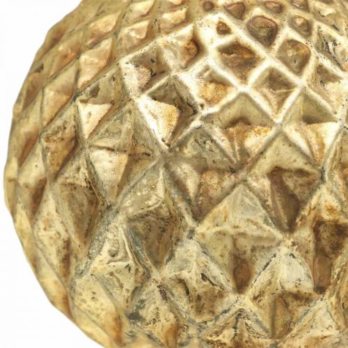 Floristik24 Kerstballen rendier kerstboomversiering goud vintage Ø7cm 4st