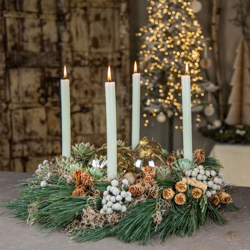 Floristik24 Kerstballen glas kerstboomballen helder, bruin Ø8cm 4st