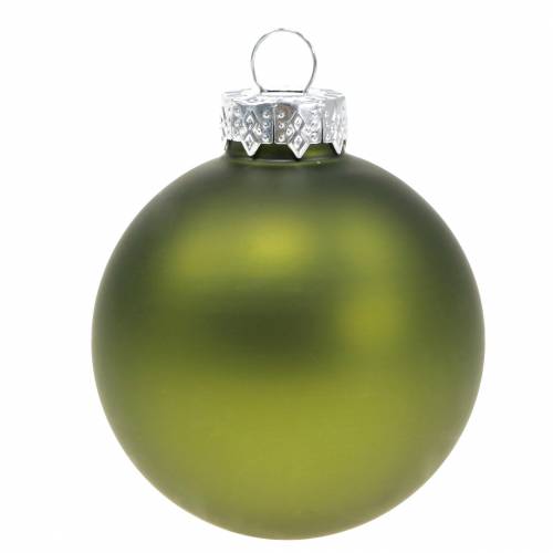 Artikel Kerstballen van glas groen mix Ø6cm 24 st