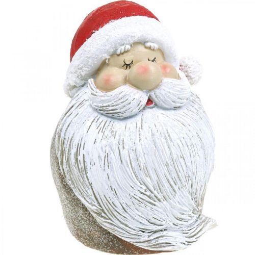 Floristik24 Kerstman Beeldje Kerstman Rood, Wit Polyresin 15cm