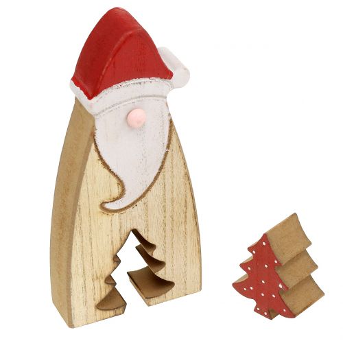 Floristik24 Kerstman hout 17cm