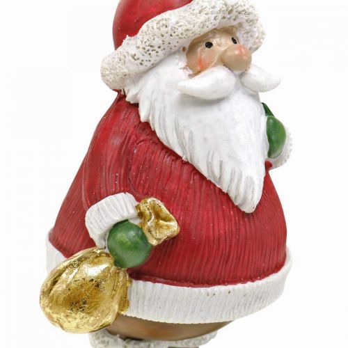 Floristik24 Decoratiefiguur Kerstman met ster / zakje H13cm 2st