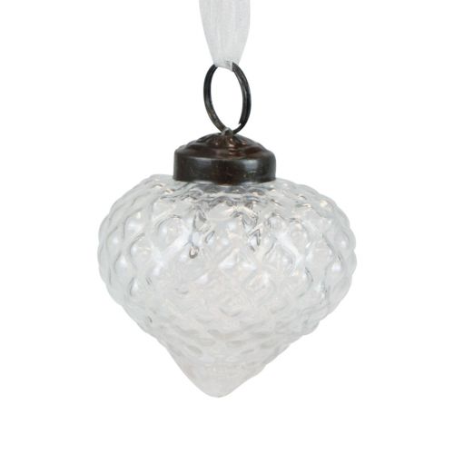 Artikel Kerstdecoratie glasdecoratie ui helder ruit Ø5,5cm 9 st