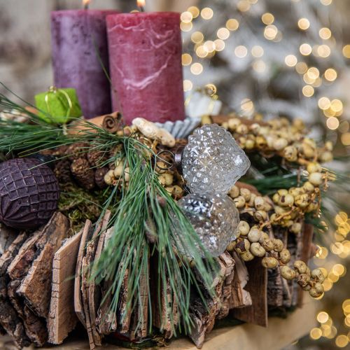 Artikel Kerstdecoratie glasdecoratie ui helder ruit Ø5,5cm 9 st