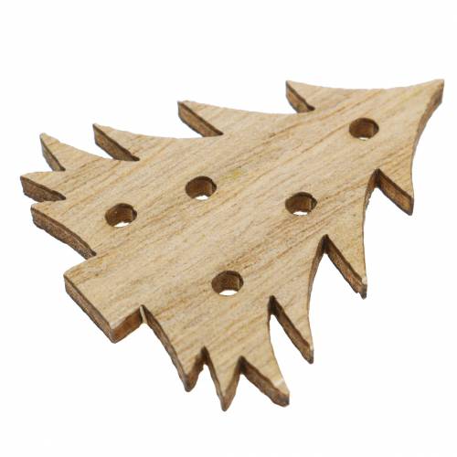 Floristik24 Strooidecoratie Kerstassortiment hout 72 st