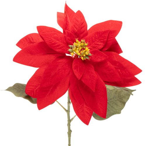 Kunstmatige rode poinsettia met enkele steel, decoratie, 82 cm kopen | Floristik24.nl