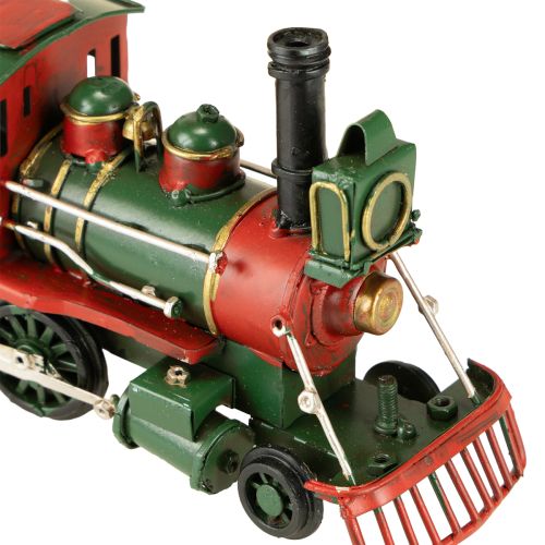 Artikel Kersttrein met dennenlocomotief Kerstgroen 20cm