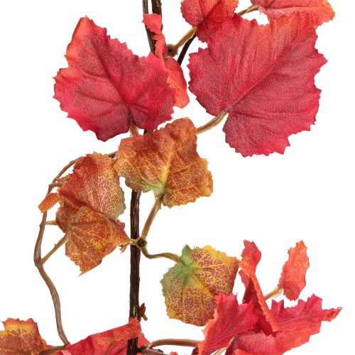 Artikel Wijnbladeren guirlande kunst herfstdecoratie rood 200cm