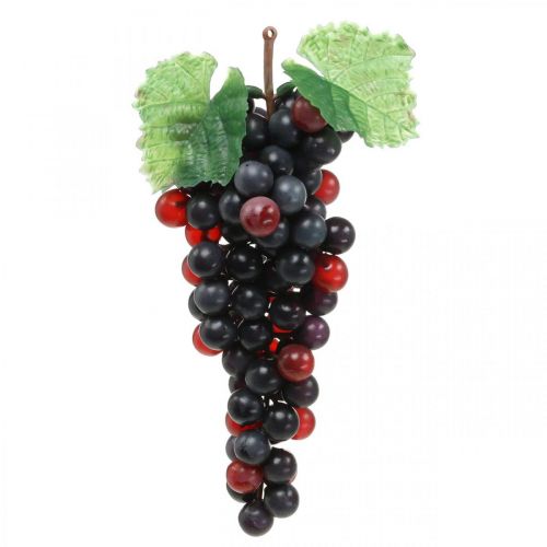 Artikel Decoratieve druivenzwarte kunstfruit raamdecoratie 22cm