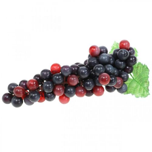 Artikel Decoratieve druivenzwarte kunstfruit raamdecoratie 22cm