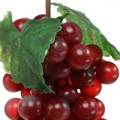 Decoratieve druiven rood Kunstdruiven decoratief fruit 22cm