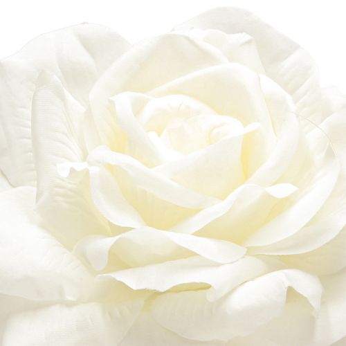Artikel Witte roos nep roos op steel zijden bloem nep roos L72cm Ø13cm