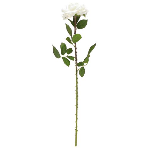 Artikel Witte roos nep roos op steel zijden bloem nep roos L72cm Ø13cm