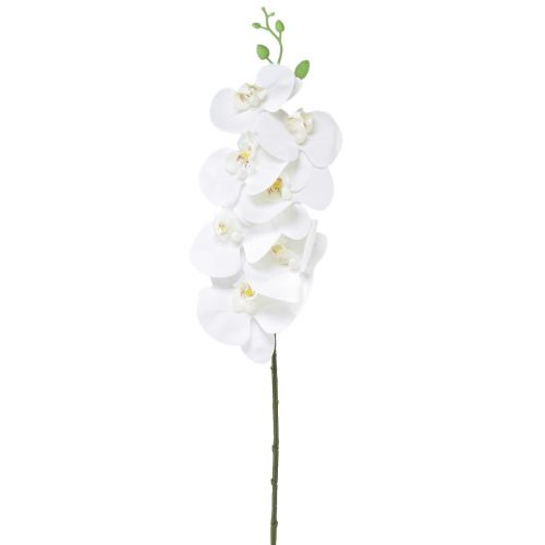Witte kunstorchidee Phalaenopsis Real Touch H83cm