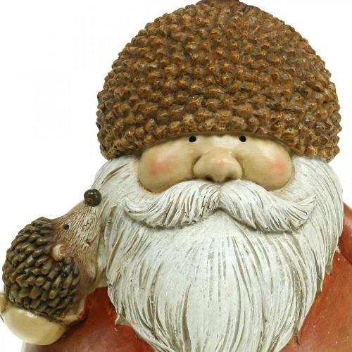 Floristik24 Imp figuur met eikel en egel decoratief figuur herfstbruin H19cm