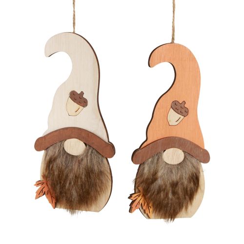 Artikel Kabouterhanger houten decoratie herfstkabouters 21×10,5cm 4 st