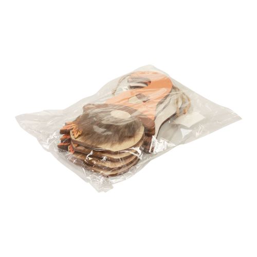 Artikel Kabouterhanger houten decoratie herfstkabouters 21×10,5cm 4 st