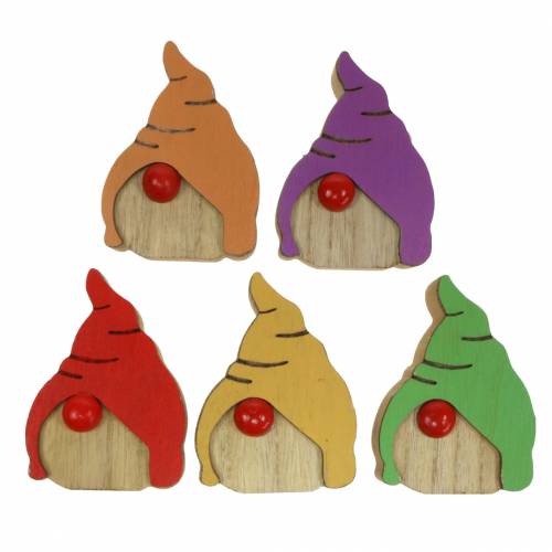 Artikel Kabouterhout 6,5x9cm 10 stuks assorti