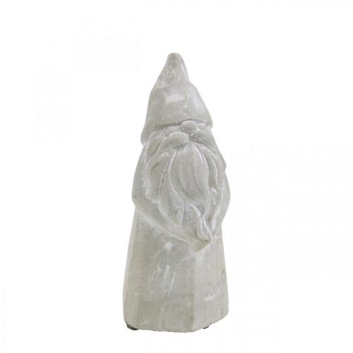 Floristik24 Decoratiefiguur elf beton Kerstman grijs H18.5cm