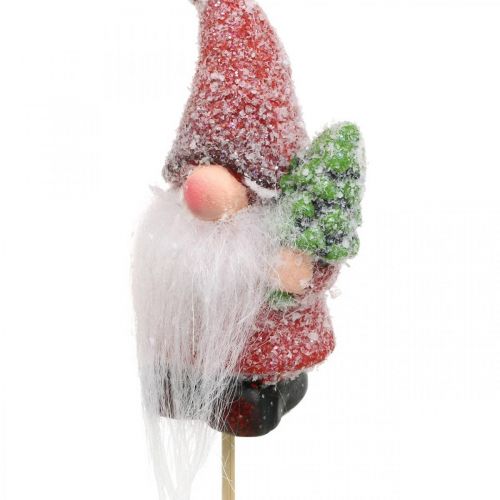 Artikel Decoratieve kabouter Kerstman sierplug Kerst 10cm 4 st