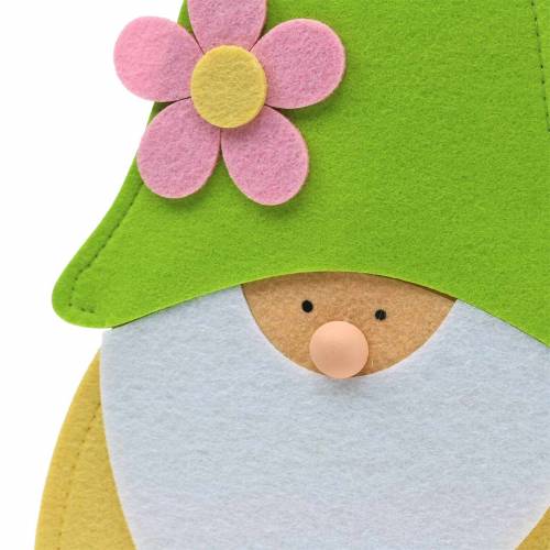 Floristik24 Kabouter staand vilt groen, raamdecoratie 22cm x 6cm H51cm