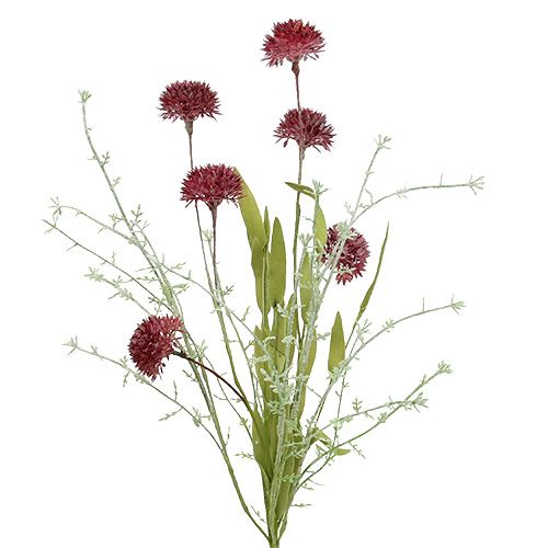 Floristik24 Weidebloemen rood L60cm 3st