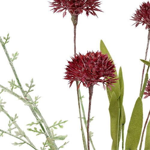 Floristik24 Weidebloemen rood L60cm 3st