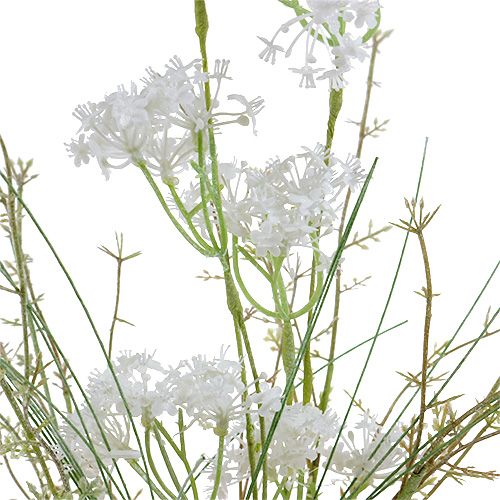 Floristik24 Tuinbloemen wit L50cm 3st