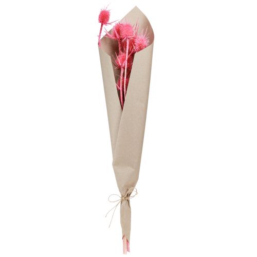 Artikel Wilde kardoen droge decoratiekaart distels 53cm 10 koppen 3 st