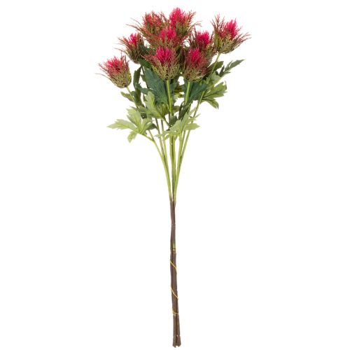 Kunstmatige rode disteltak voor decoratie, 67 cm, 3 stuks | Floristik24.nl