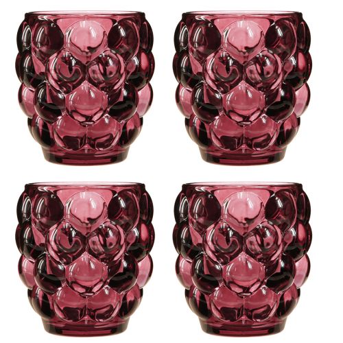 Artikel Lantaarn Berry Glas Decoratieve Theelichthouder Ø9cm H9,5cm 4 st
