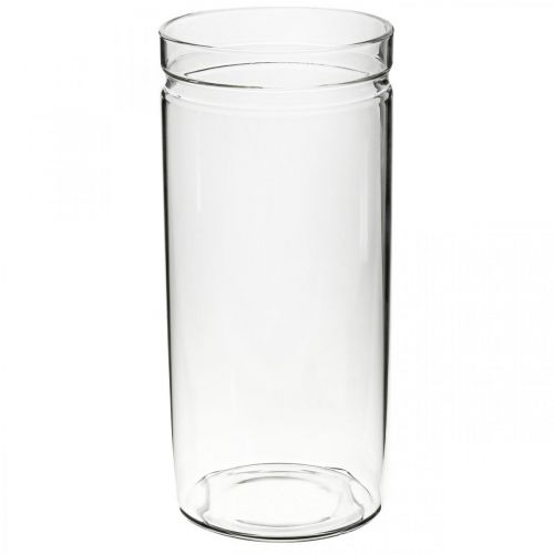 Floristik24 Bloemenvaas, glazen cilinder, ronde glazen vaas Ø10cm H21,5cm