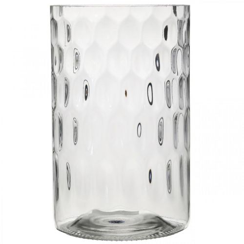 Artikel Bloemenvaas, glazen vaas, kaarsglas, glazen lantaarn Ø11.5cm H18.5cm