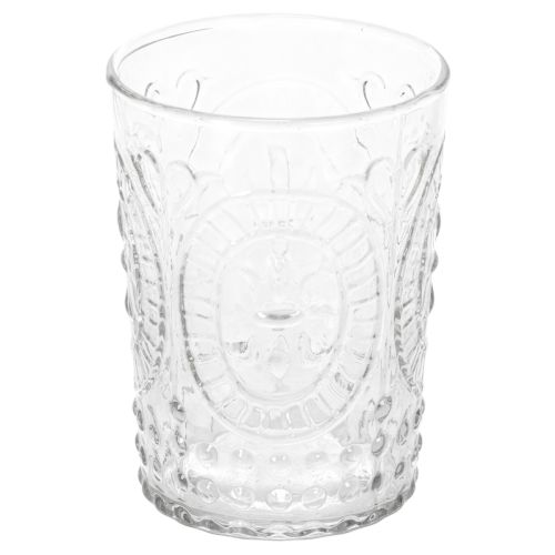 Glazen stormlantaarn, kaarsenhouder, theelichthouder, glas Ø7,5cm H10cm kopen | Floristik24.nl