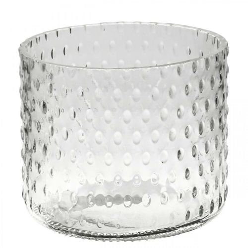 Artikel Lantaarnglas, theelichthouder glas, kaarsglas Ø11,5cm H9,5cm