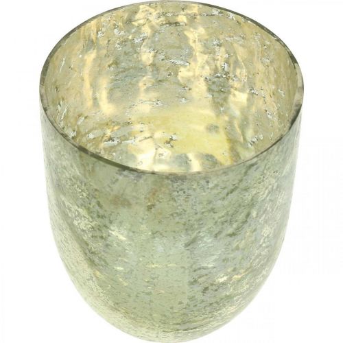 Floristik24 Lantaarn glazen theelichthouder theelicht glas Ø12cm H15cm