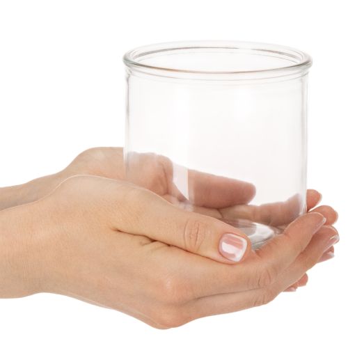 Glazen cilindervaas, transparant, veelzijdig, 10 cm, 3 stuks | Floristik24.nl