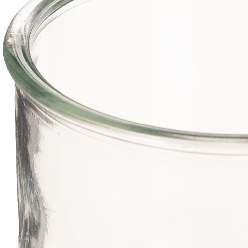 Glazen theelichthouder, rond, helder glas, veelzijdig, 12 cm, 2 stuks | Floristik24.nl