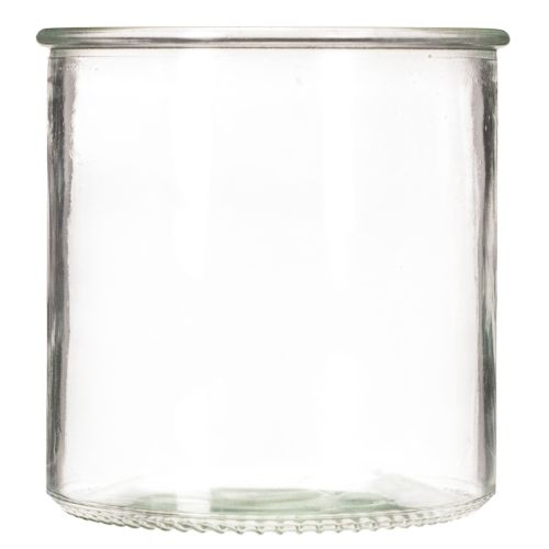 Glazen theelichthouder, rond, helder glas, veelzijdig, 12 cm, 2 stuks | Floristik24.nl