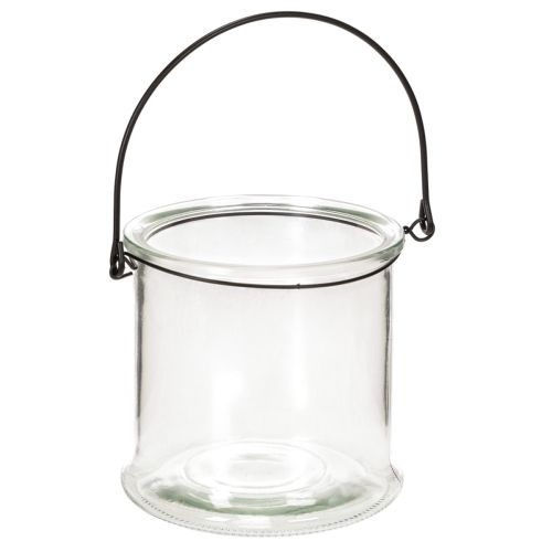 Glazen hanglantaarn Ø12cm H12,5cm 2 stuks kopen | Floristik24.nl
