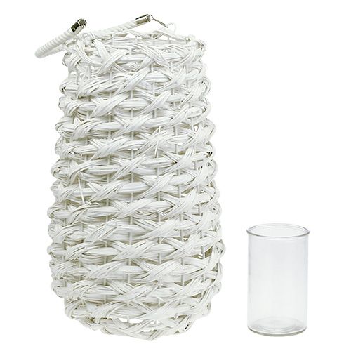 Floristik24 Lantaarnmand Ø18cm H43cm wit