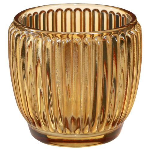 Artikel Lantaarn Oranje Kandelaar Glas Retro Ø7cm H7cm 6 st