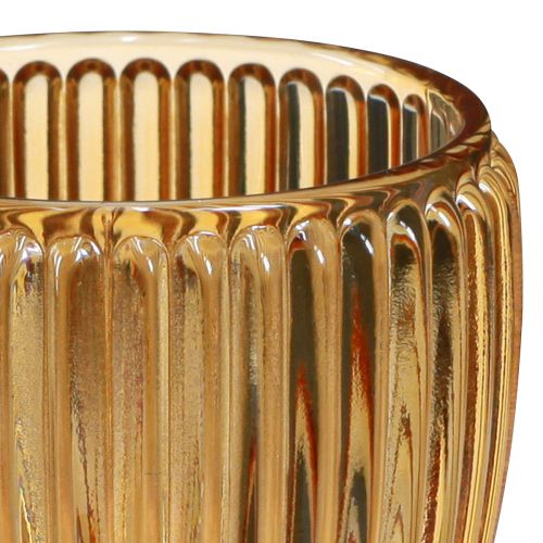 Artikel Lantaarn Oranje Kandelaar Glas Retro Ø7cm H7cm 6 st