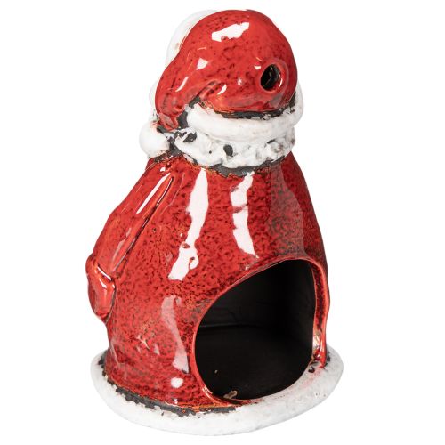 Decoratief kerstmanfiguurtje als theelichthouder met sterren, tafeldecoratie, 15 cm | Floristik24.nl
